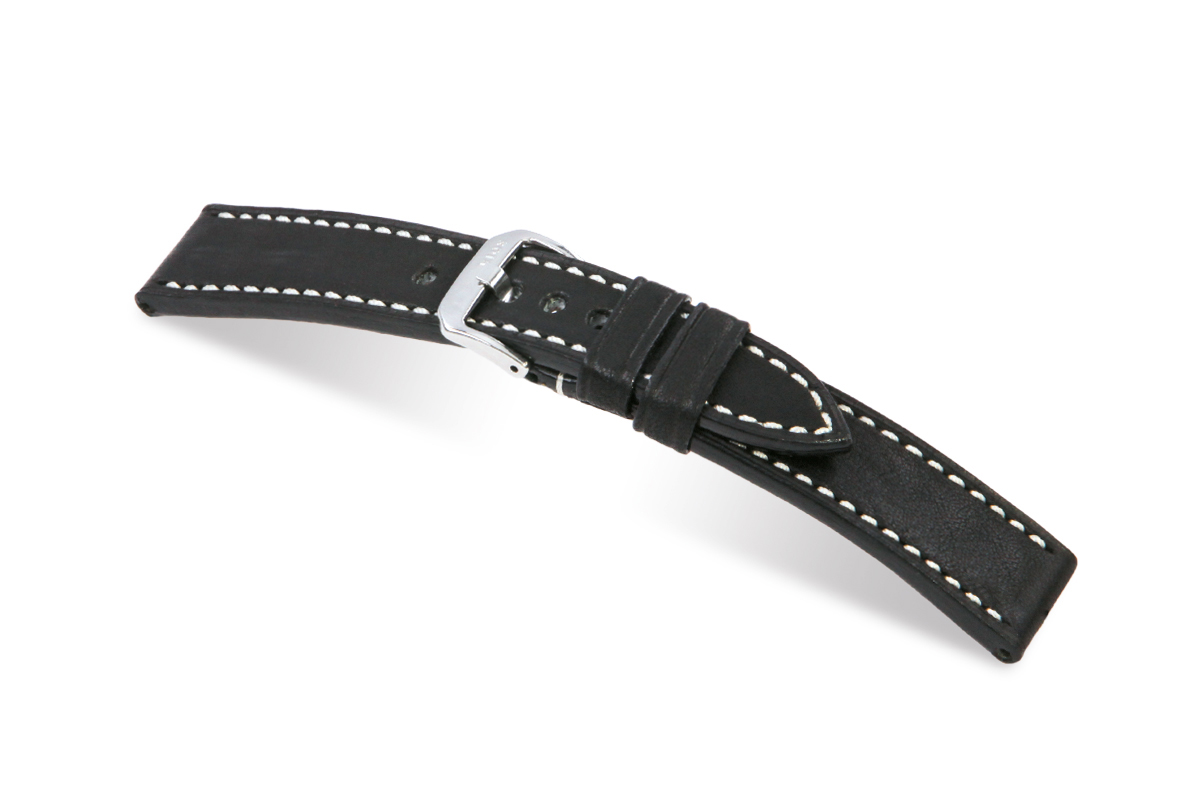 Lederband Tucson 20 mm schwarz