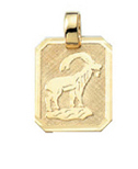 Zodiac gold 333/GG Capricorn, square