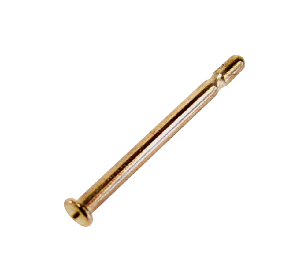 Barbell post brass Ø0.74mm length 11.1mm