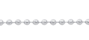 Collierkette Silber 925/-, Kugel 40cm