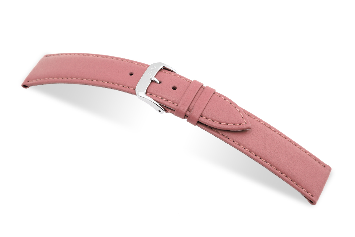 Lederband Arezzo 24mm rosa, glatt <br/>Anstoßbreite mm: 24 / Anwendung: M / Farbe: rosa / Material: Kalbsleder