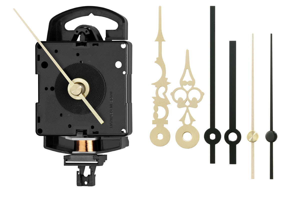 Quarz-Pendel-Uhrwerk-Set Junghans SK 817 inklusive Zeiger-Set, ZWL 11mm <br/>Besonderheit: bis 4mm / Zeigerwellenlänge mm: 11.00