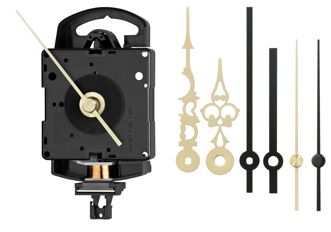 Quartz pendulum movement set Junghans SK 817 including hands set, hand lengths 11mm <br/>Hand wavelength mm: 11.00