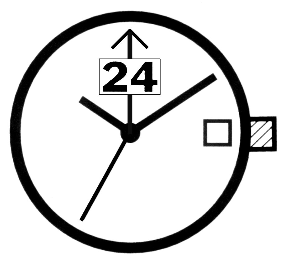 horloge uurwerk automaat ETA 2893-2, std.-H 1,79 SC, D3, 24 HZ