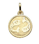 Zodiac gold 333/GG Pisces, round