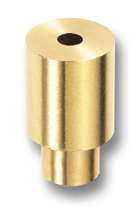 Flat anvil, brass drilled  dia. 7 mm