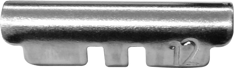 Flex metal band, stainless steel, 20 mm, steel, polished/brushed, with replaceable watch end