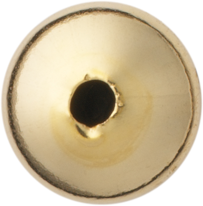 _ Lens gold 585/-Gg polished, round Ø 6.00mm