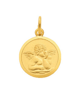Medaille Gold 333/GG Amor, rund