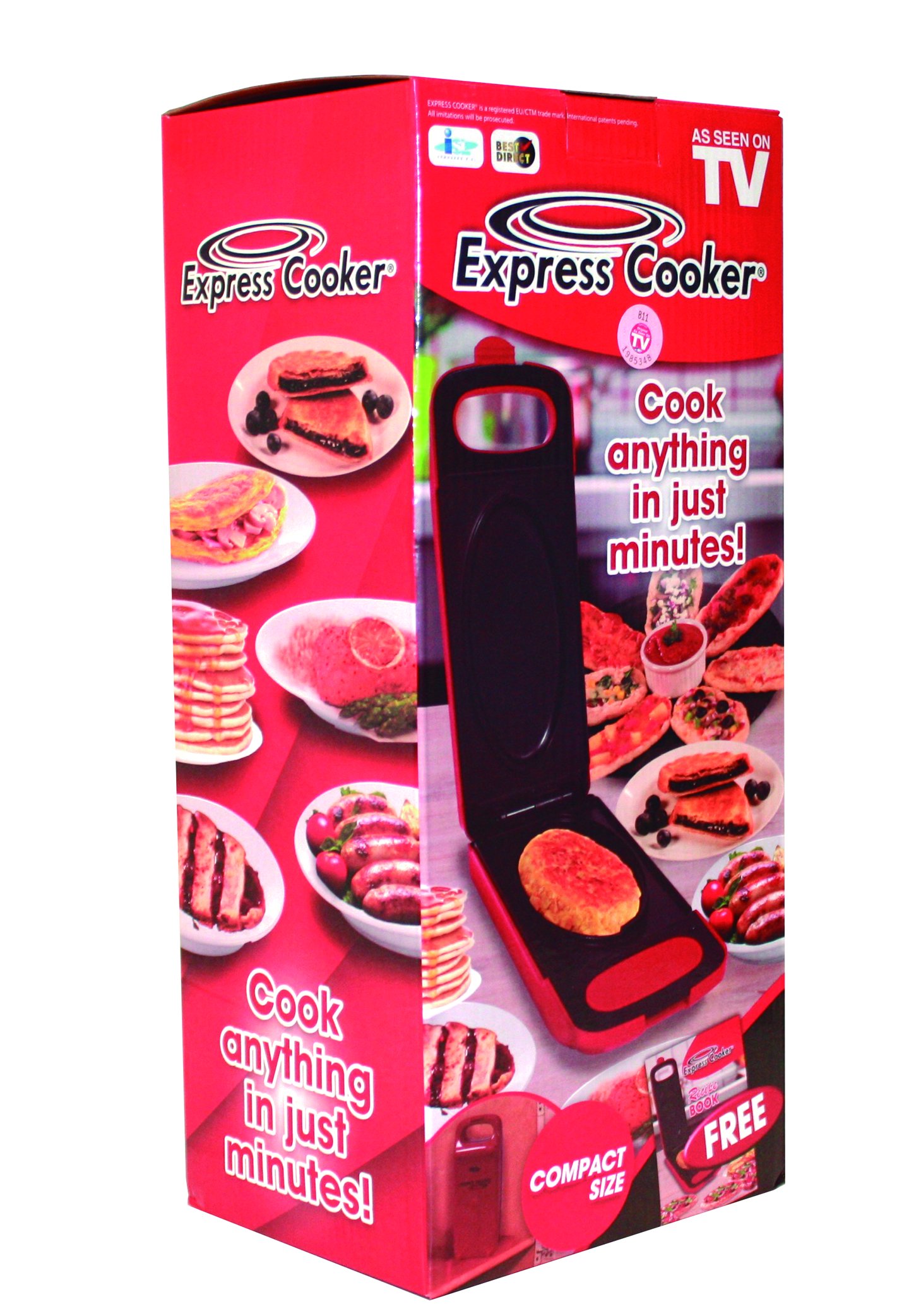 Express Cooker Multigrill for the Kitchen - red