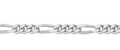 Collier chain silver 925/-, Figaro 36 cm