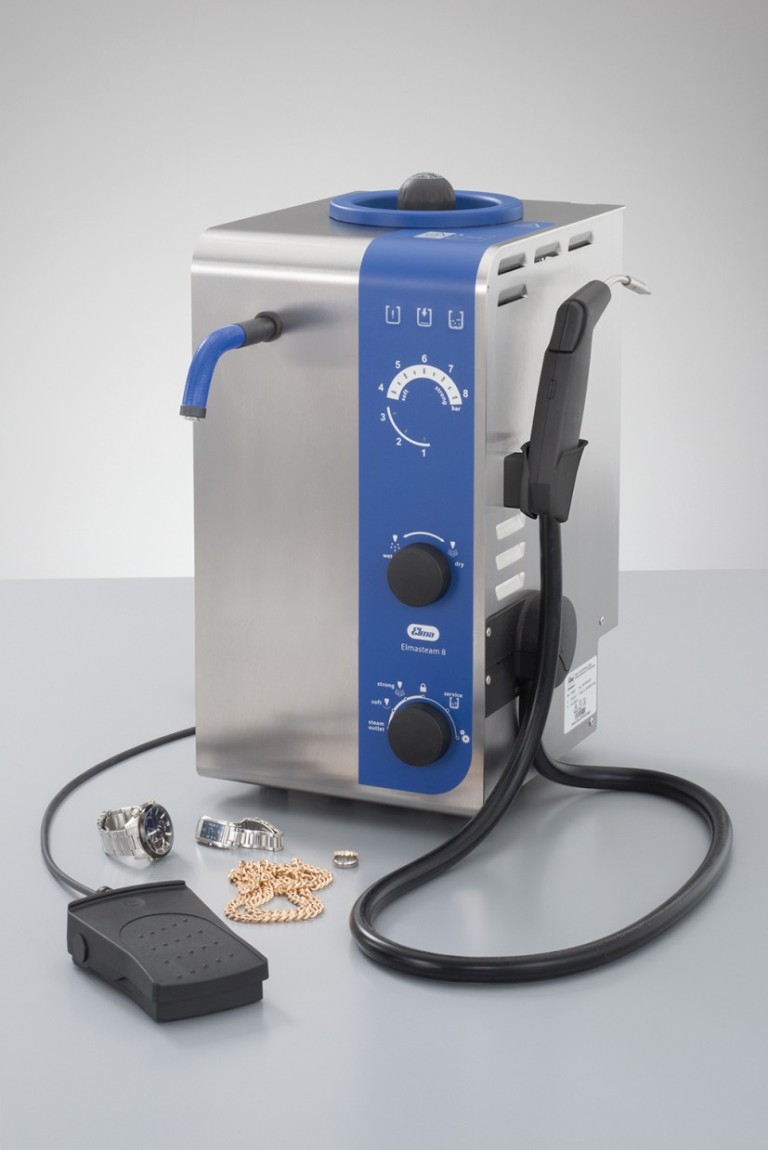 _ Elmasteam 8 basic mit Handstück, fester Düse/ Fußpedal, 2xDruckluft und Pumpe