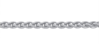 _ Collier chain silver 925/-, braid 60 cm