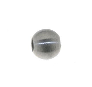 Ball clasp with change mechanism, stainless steel, matte, ball Ø9.00