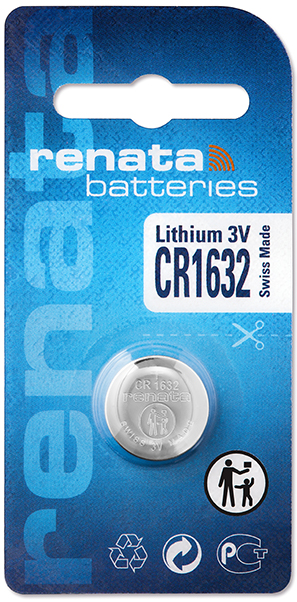 Renata 1632 Lithium Knopfzelle