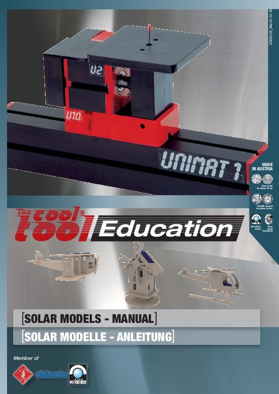 Material für UNIMAT 1 Basic – The cool tool Store Material für UNIMAT 1 Basic – The cool tool Store