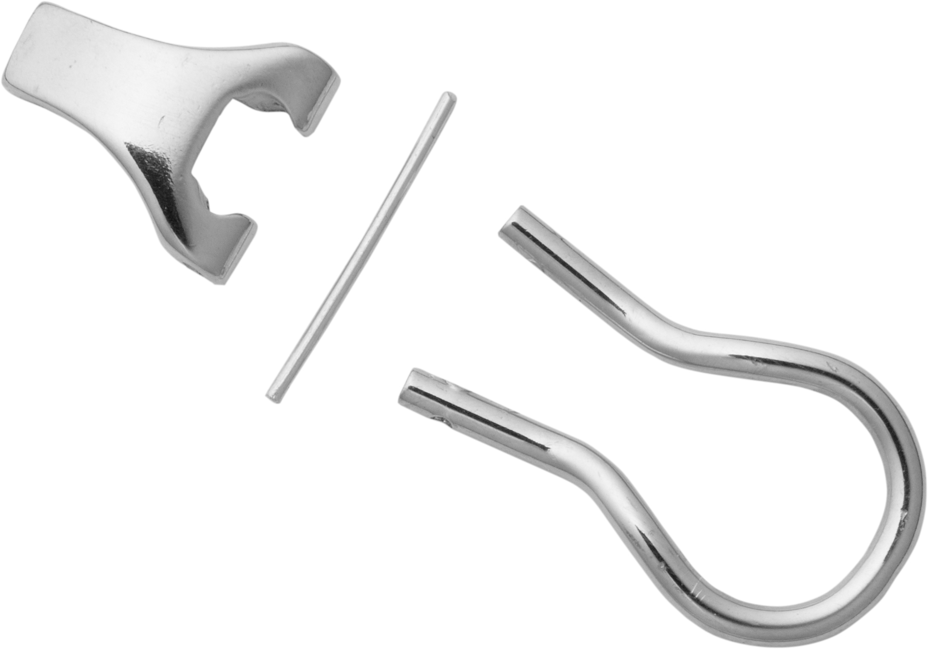 Ear clip mechanism platinum 960/-Pt with die cast lug height 9.00mm clip length 14.50mm