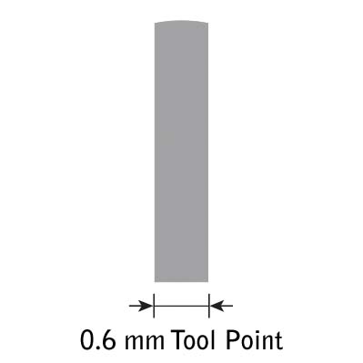 Glensteel platsteekbeitel parallel nr.6 - 0,6 mm