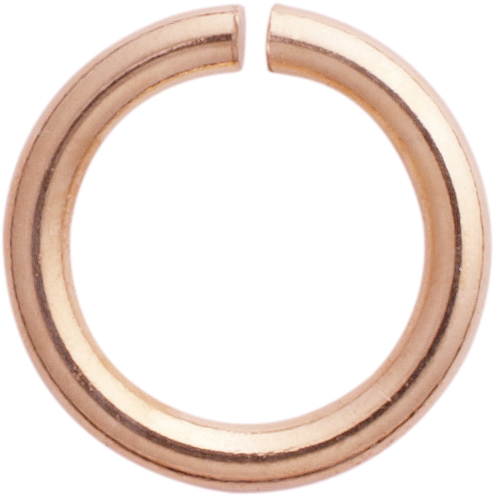kółko do łączenia okrągłe złoto 585/-różowe Ø 4,00mm , grubość 0,80mm