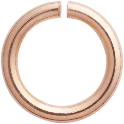 bindring rond goud 585/-rosé Ø 6,00mm, dikte 1,00mm