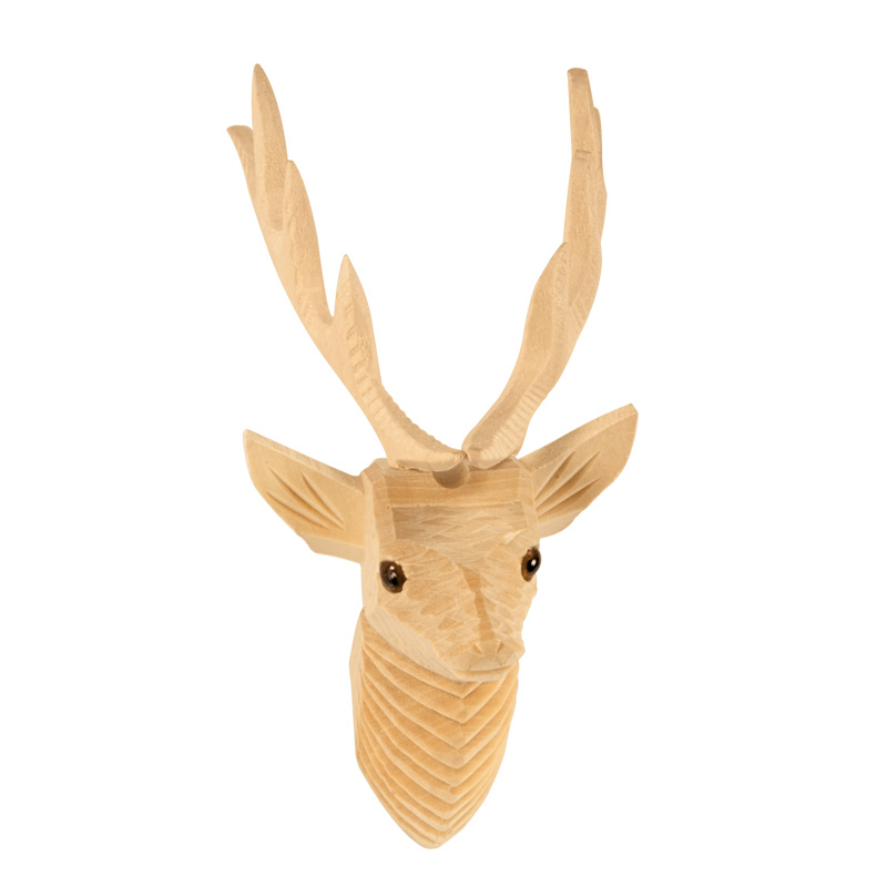 Trim part deer head for cuckoo clock