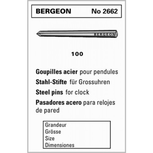 Vorsteckstifte Stahl Ø 0,60, Falte mit Inhalt 100 Stück