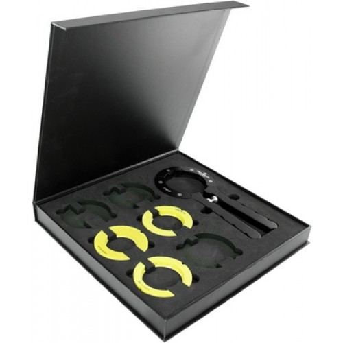 _ Bergeon Plier to extract rotating bezels, in anodized aluminum, with 3 rings, length 200 mm