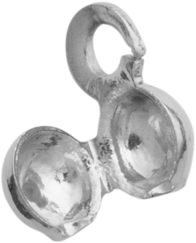 _ Quetschkapsel Metall weiß Ø 3mm