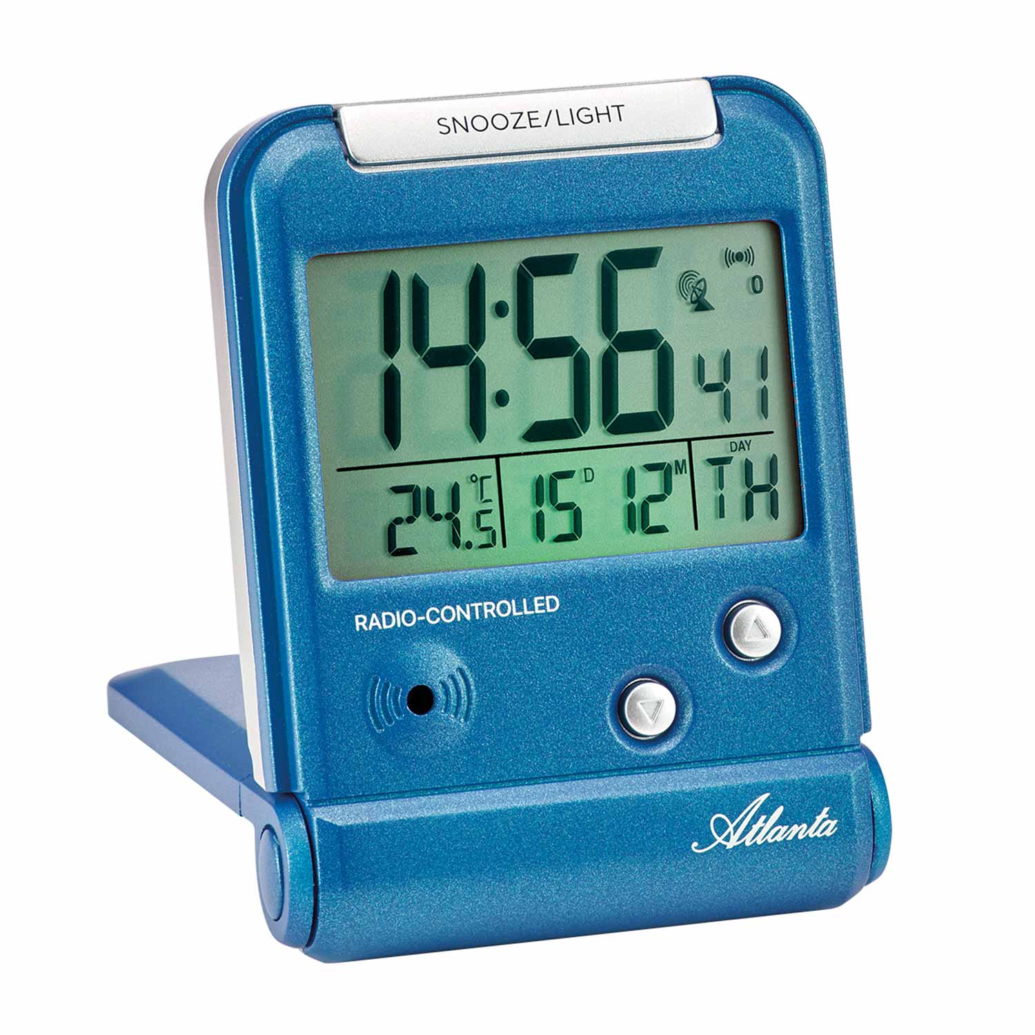 Atlanta 1806/5 radio controlled alarm clock blue