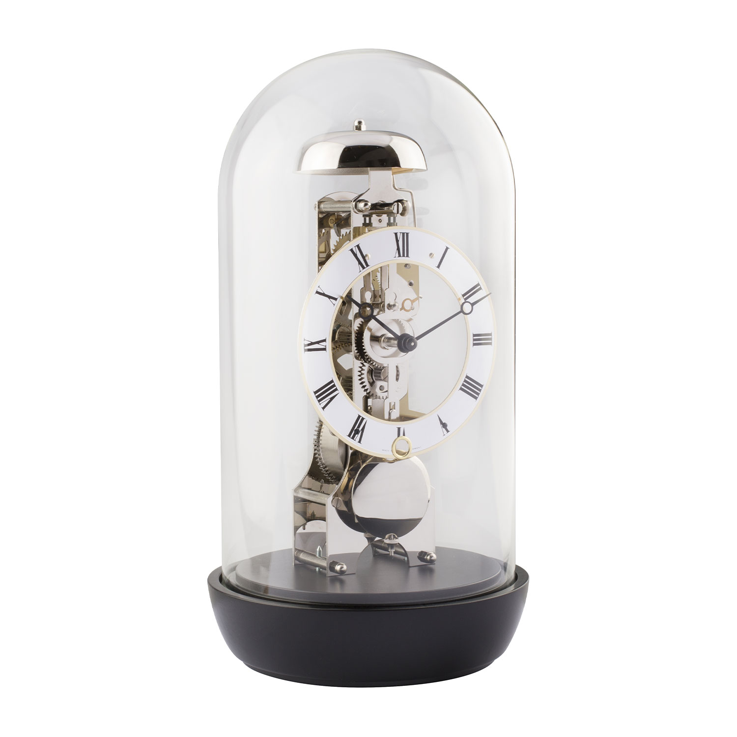 Hermle Tafelklok Hout, 14-daags Skelet uurwerk