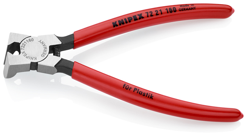 Knipex Zijkniptang voor kunststof, lengte 160 mm, 85° gehoekt