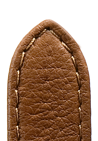 Leather band Soft Pig, 12mm, medium brown, sewn