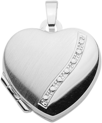 Medaillon 925/rh Herz