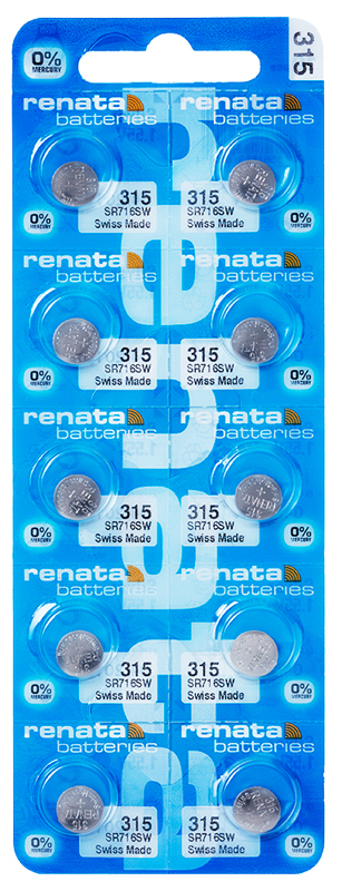 Renata 315 button cell multi pack