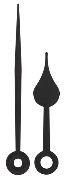 _ Zeigerpaar Funk Birne schwarz Minutenzeiger-L:65mm