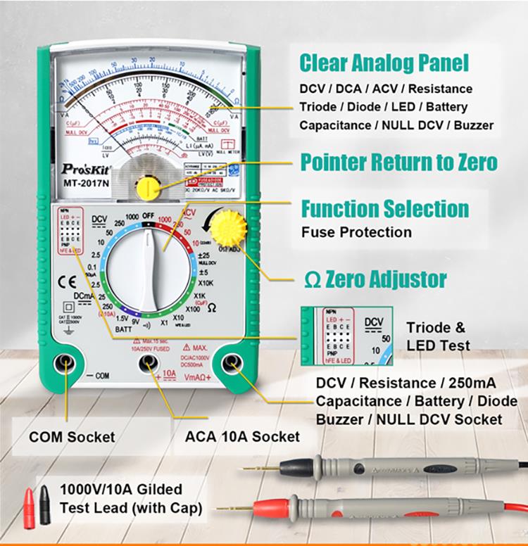 Analog multimeter