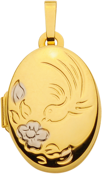 Medallion gold 333/rh oval