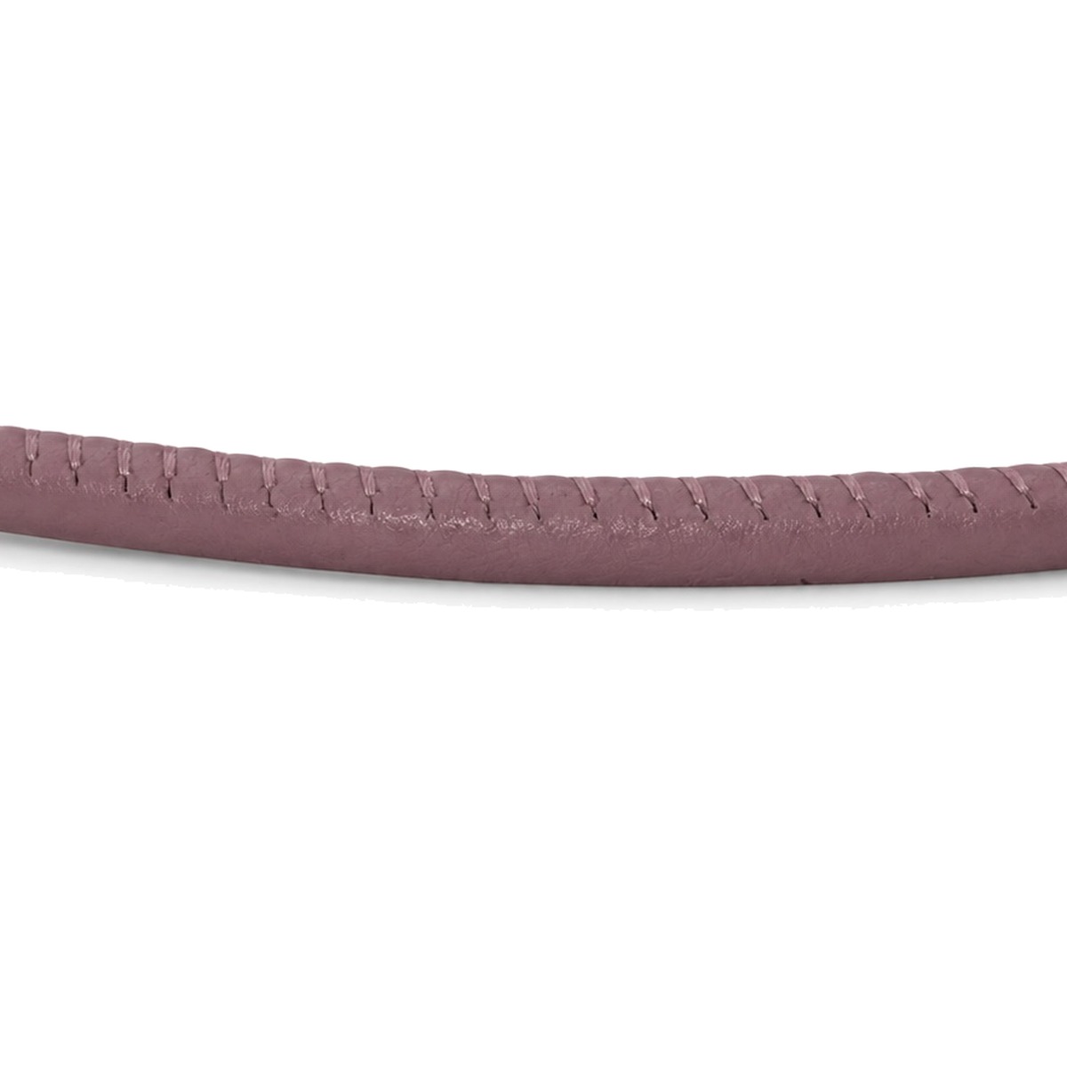 Lederband genäht Rindleder Ø 3 mm, altrosa, Länge 1 m