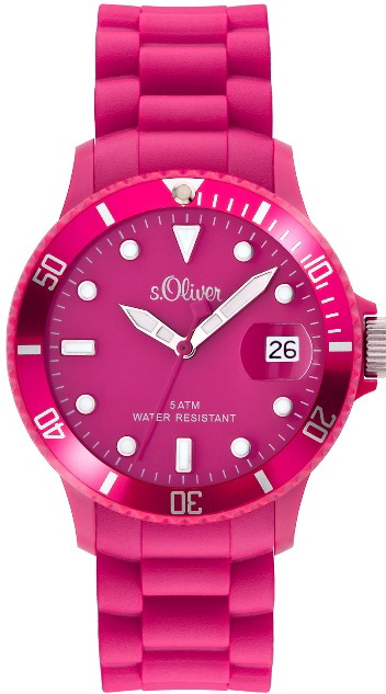 s.Oliver Silicone strap pink SO-1990-PQ