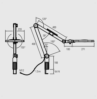 LENSLED II magnifying lamp with 1.85x magnification 15 watts - dimmable