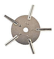 Star key for TU 1.75 1.60 1.40 1.20 1.05 mm n 2-4-6-8-10 square