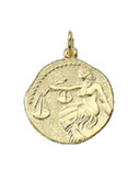Zodiac gold 333/GG Libra, round