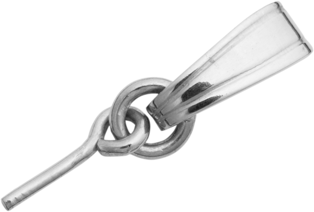 Pin silver 925/- 0.80mm with chain end