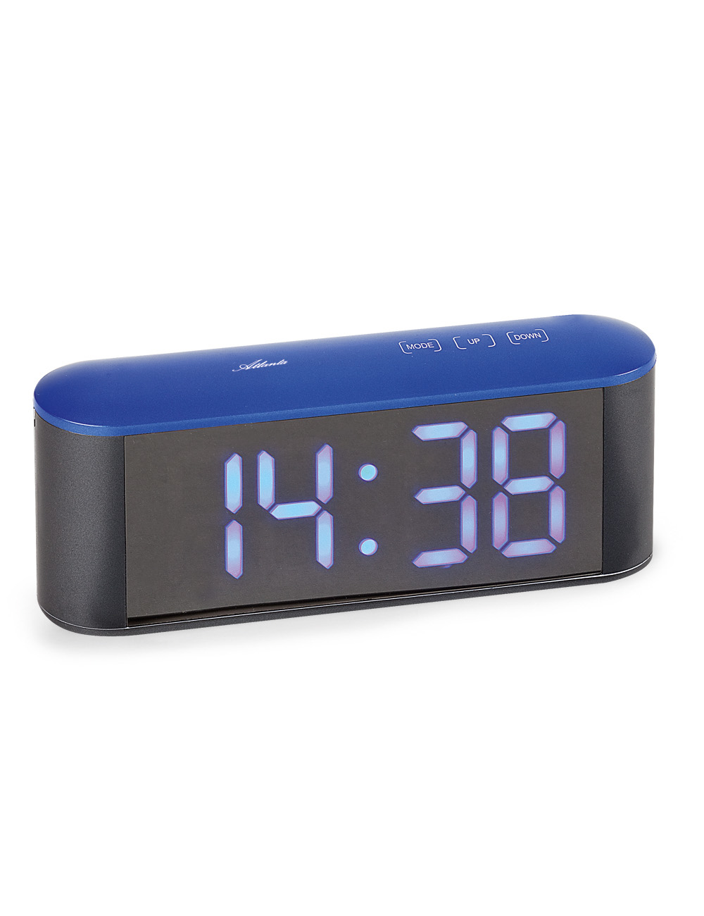 Atlanta 1133/5 Table alarm clock gray, blue