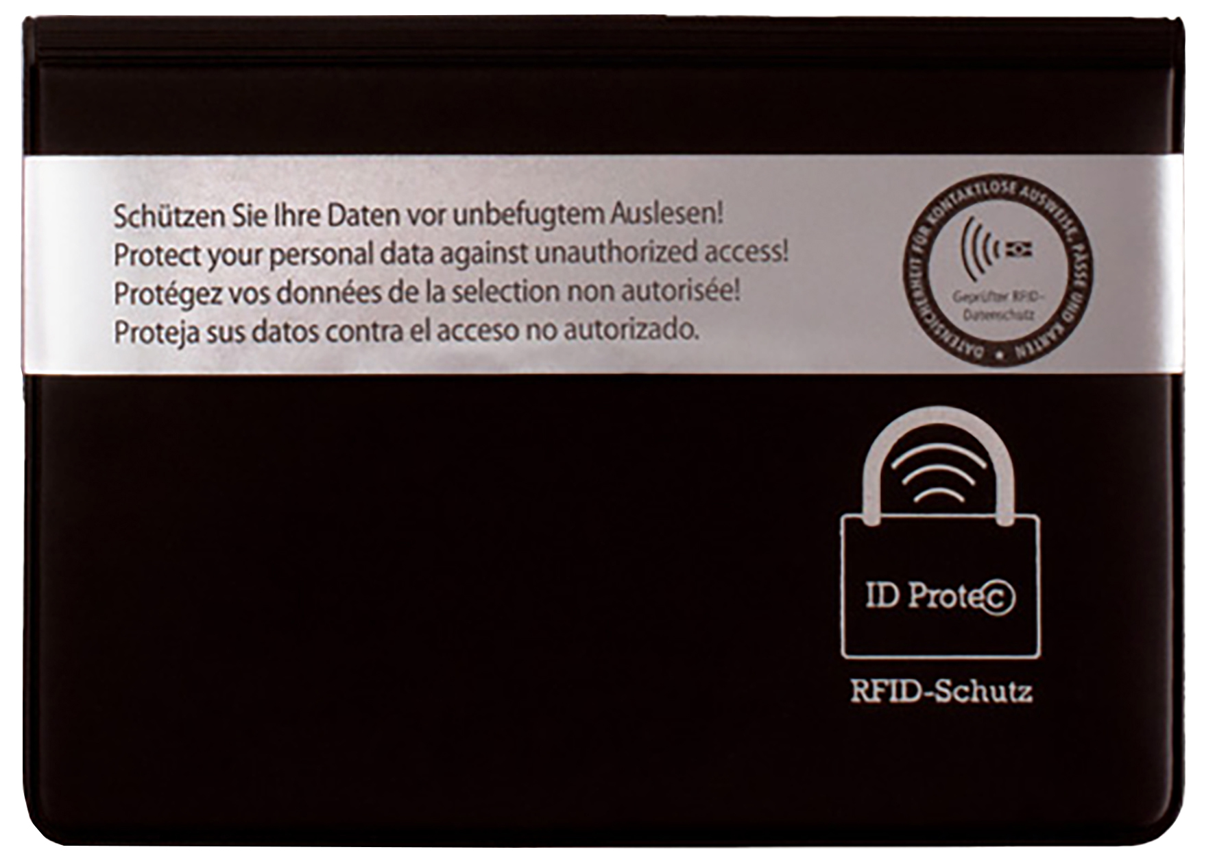 RFID protective sleeve for e-identity card and 3 additional cards