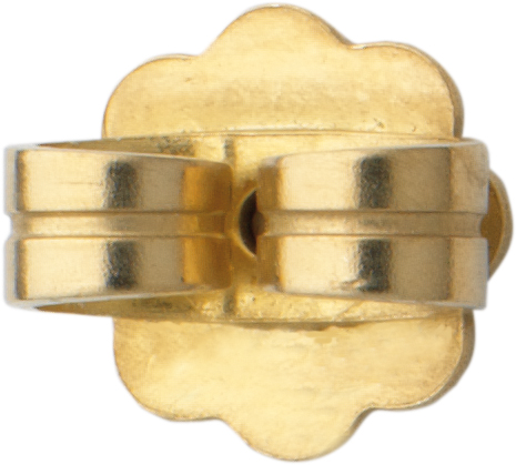 _ Ear stud gold 750/-Gg with plate Ø 6.00mm