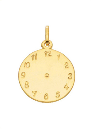 Pendant gold 333/GG baptism watch