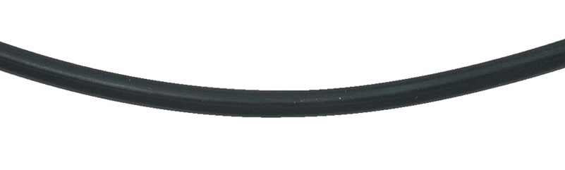 collier rubber zwart 42cm