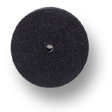 Silicone polisher wheel, black (coarse), unassembled