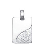 Zodiac silver 925/- Pisces, square